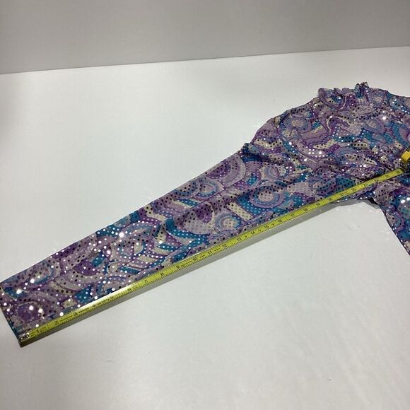 Hobby Horse Clothing Co Inc. Glitter Purple Long Sleeve Horse Show Shirt M - Picture 11 of 14